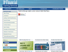 Tablet Screenshot of 1stfinancialtraining.com